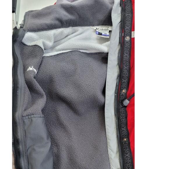 Columbia Coat Womens Size Medium Interchange Core Ski Winter Warm Heavy Red Coat - Picture 4 of 11